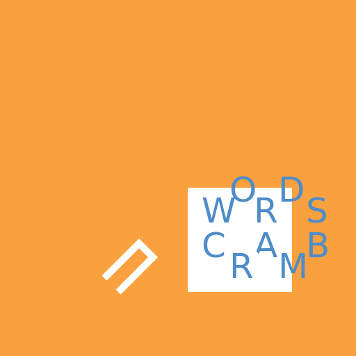 Word Scramble Logo - Educational Game for 2nd Graders - DrawGPT