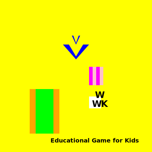 Word Wizard Logo - Educational Game for Kids - DrawGPT
