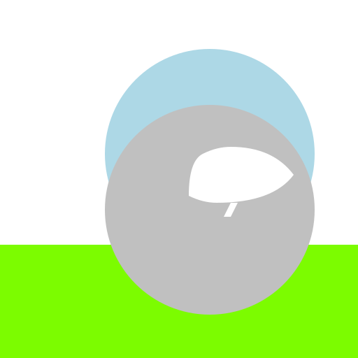 Swan on a Lake by a Golf Course - DrawGPT