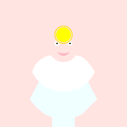 Anime Angel Girl with Pale Skin and White Hair - DrawGPT