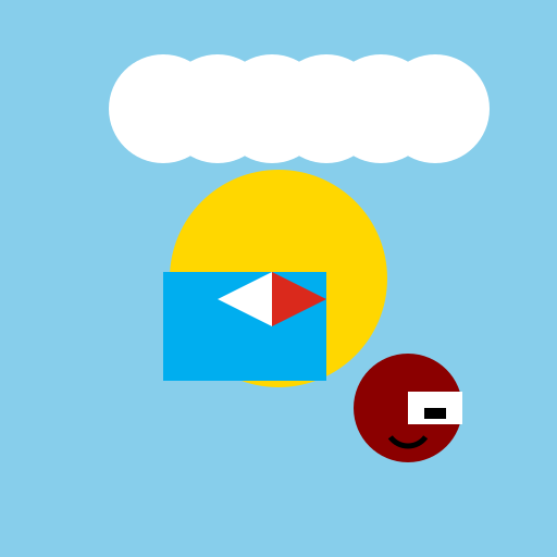 Iranian Shahed Drone with a Smile - DrawGPT