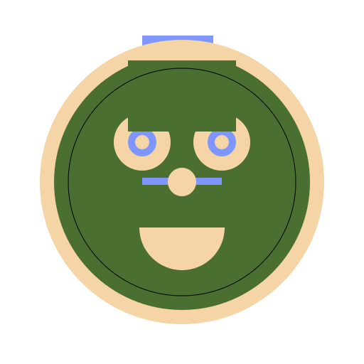 Crocheted Frog Hat with Purple Hair and Freckles - DrawGPT