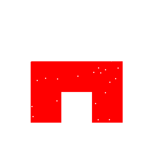 Red House with Door and Snow - DrawGPT