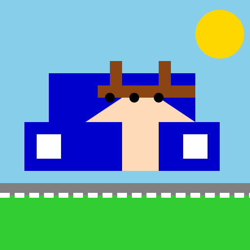 Giraffe in Car - DrawGPT