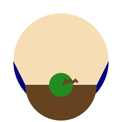 Man with hat and cactus coming out of beard - DrawGPT