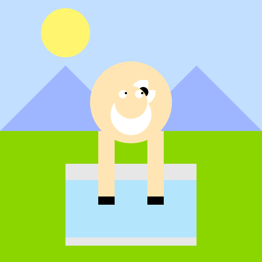 A Pregnant Llama Taking a Bath - DrawGPT