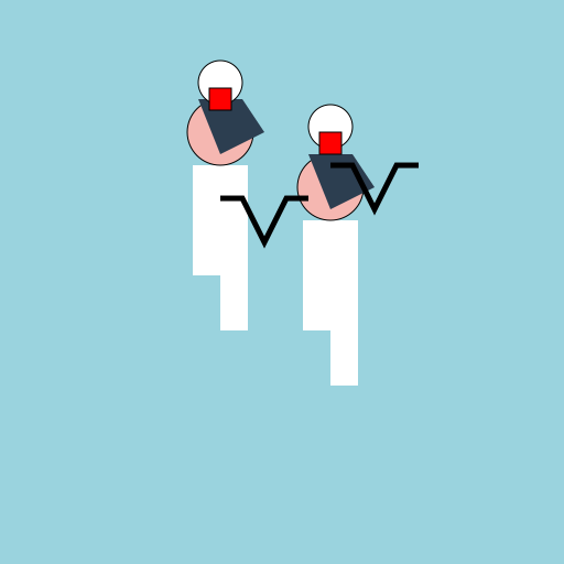 Mother and Son Nurse Team - DrawGPT