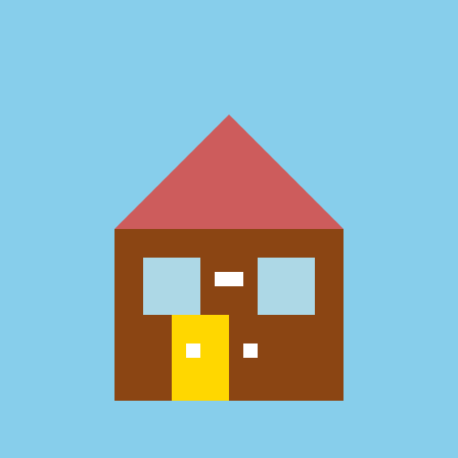 House with one door and two windows - DrawGPT