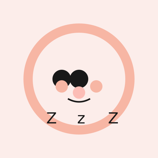 Cute Asian Baby with Bunny Hat Sleeping - DrawGPT