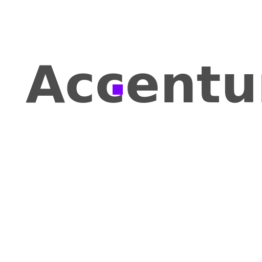 Accenture logo with '<' symbol above letter t - DrawGPT