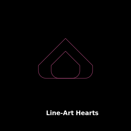 Line-Art Hearts - DrawGPT