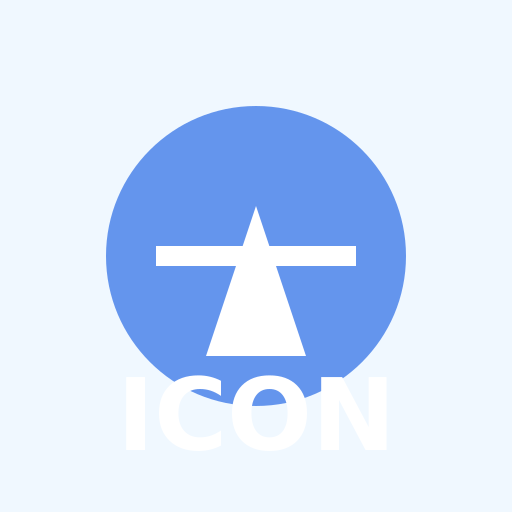 Blue Flat Icon - DrawGPT
