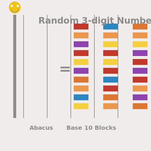 Base 10 Blocks & Abacus Game Logo - DrawGPT