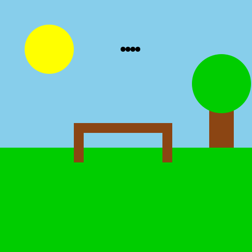 A Peaceful Day at the Park - DrawGPT