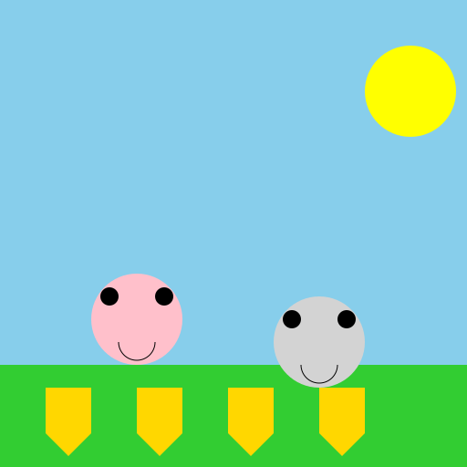 Grandma and Grandpa Working on the Field - DrawGPT