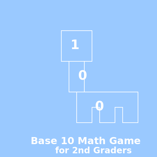 Base 10 Math Game Logo for 2nd Graders - DrawGPT