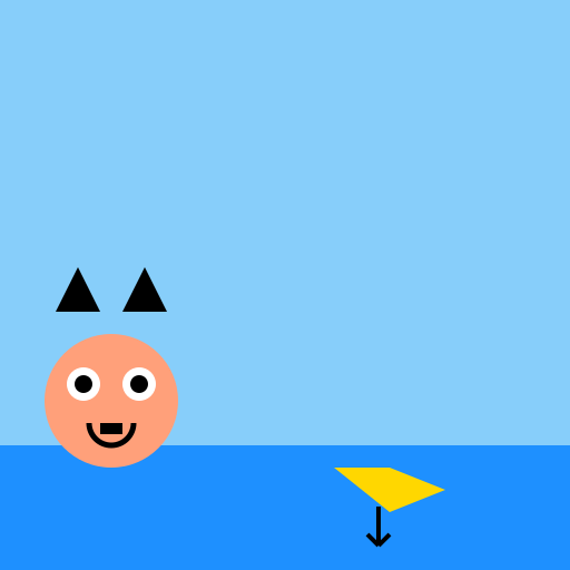 Cat Eating Fish - DrawGPT