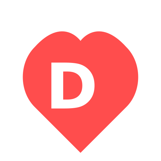Heart with the Letter D - DrawGPT
