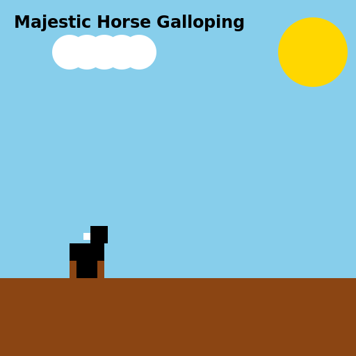 Majestic Horse Galloping - DrawGPT