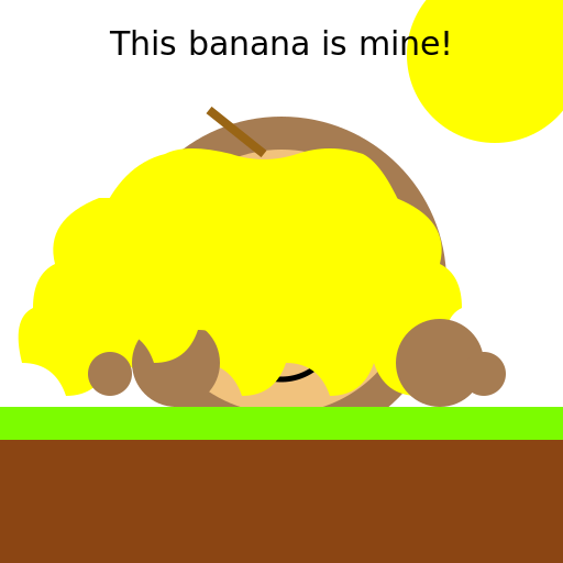 Monkey Holding a Banana - DrawGPT