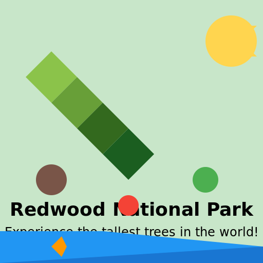 Redwood National Park Poster in Cartoon Format - DrawGPT