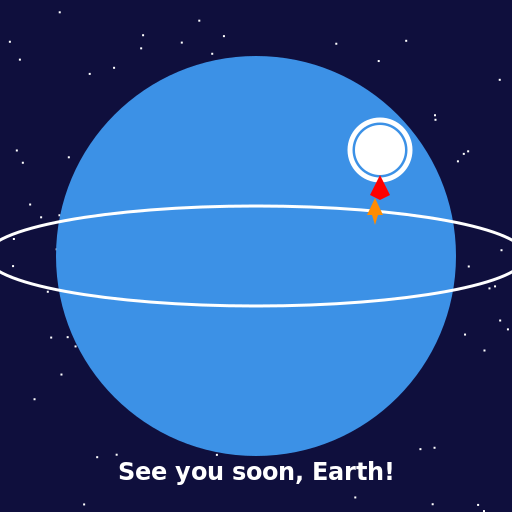 Astronaut flying to Neptune - DrawGPT