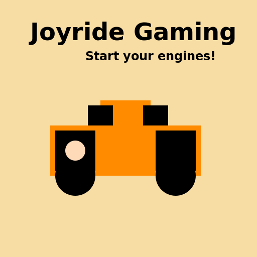 Joyride Gaming Retro Car Logo - DrawGPT
