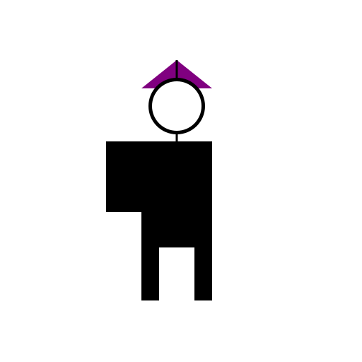 Ninja Boy with Red Eyes, Purple Hair, and a Mole - DrawGPT