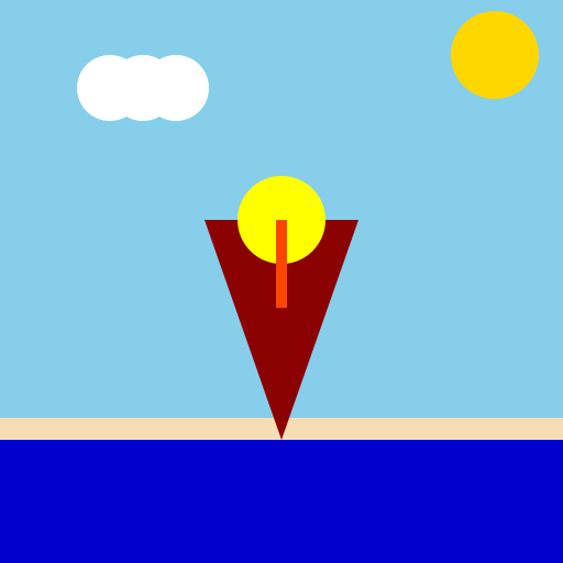 Volcano Island - DrawGPT