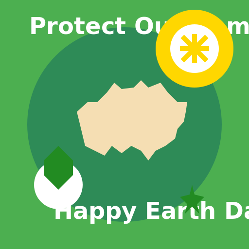 Protect Our Home - Earth Day Information Poster - DrawGPT