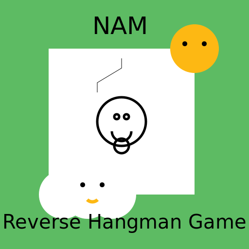 Reverse Hangman Game Logo - DrawGPT