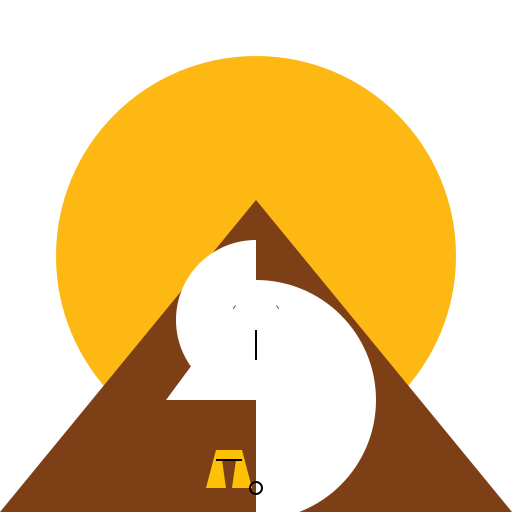 Double Eagle in front of a Mountain with a Rising Sun - DrawGPT
