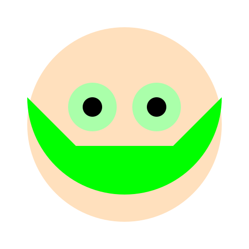 Girl with Green Hair and Green Eyes - DrawGPT