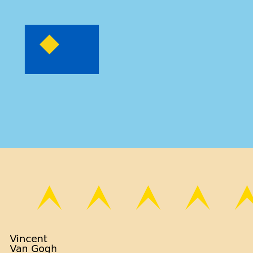 Van Gogh's Ukrainian Sunflower Beach - DrawGPT