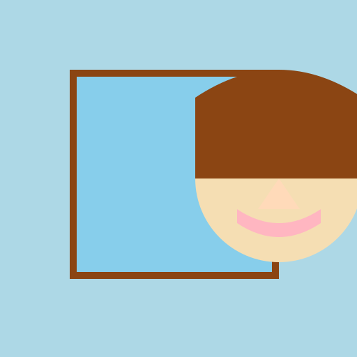 Rostro de perfil de mujer frente a una ventana - DrawGPT
