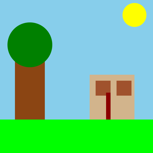 House Beside Tree - DrawGPT