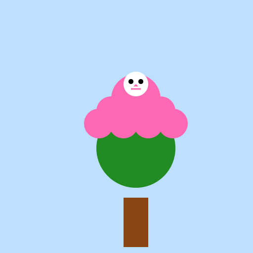 Pink Stretchy Man in a Tree - DrawGPT