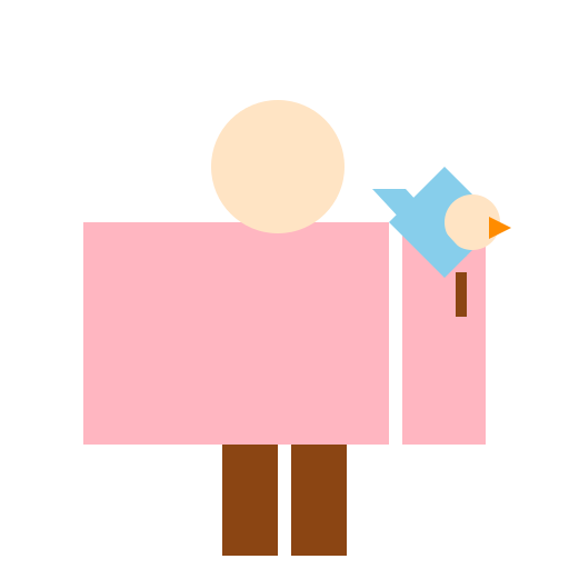 Human and Bird - DrawGPT