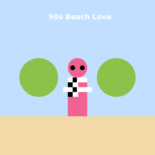90's Beach Love - DrawGPT