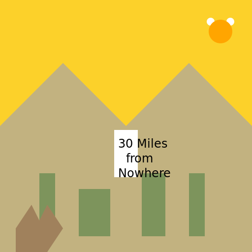 30 Miles from Nowhere - AI Prompt #29045 - DrawGPT