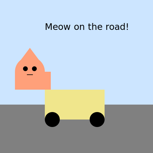 Cat Driving a Trash Can - AI Prompt #29120 - DrawGPT