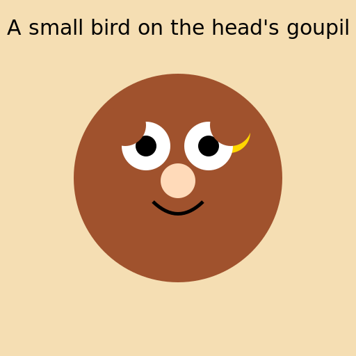 A small bird on the head's goupil - AI Prompt #29395 - DrawGPT