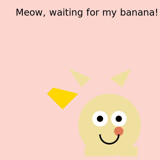 Cat Waiting for a Banana - AI Prompt #29642 - DrawGPT