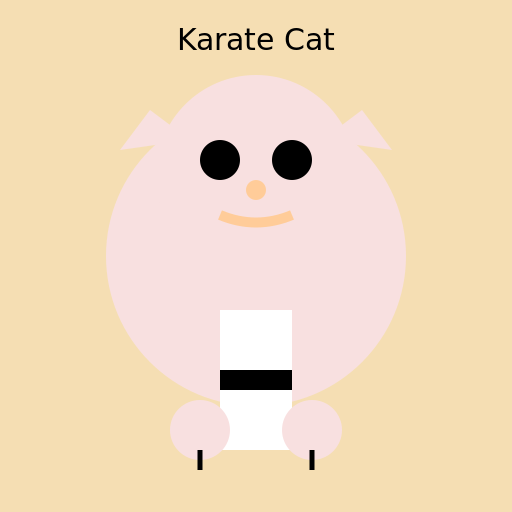Karate Cat - AI Prompt #29674 - DrawGPT