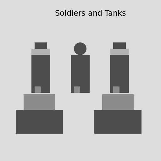 Soldiers and Tanks - AI Prompt #29710 - DrawGPT