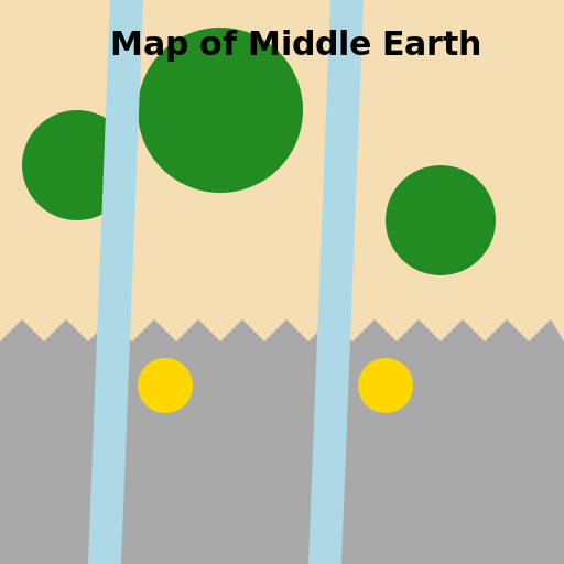 Map of Middle Earth - AI Prompt #29957 - DrawGPT