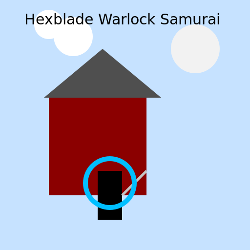 Hexblade Warlock Samurai in an anime art style - AI Prompt #30042 - DrawGPT