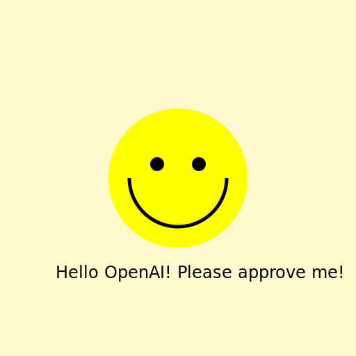Smiley's Approval Request - AI Prompt #30097 - DrawGPT