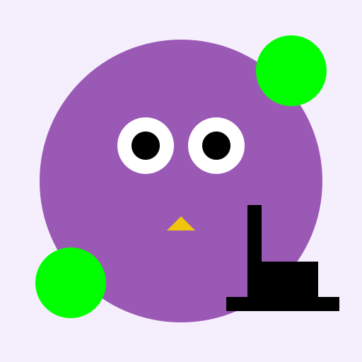 Purple Round Owl Reacts to Cat vs Cucumbers - AI Prompt #30503 - DrawGPT
