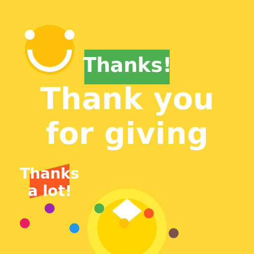 A colorful and cheerful way to show gratitude - AI Prompt #30509 - DrawGPT